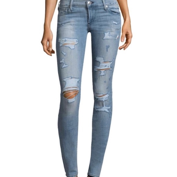NWT TRUE RELIGION STELLA DESTRUCTED SKINNY JEAN 25 - Picture 3 of 3